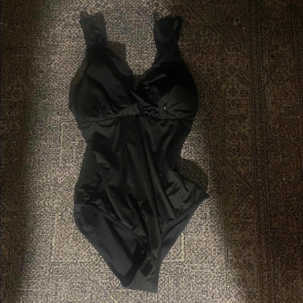Chic Black One-Piece Swimsuit